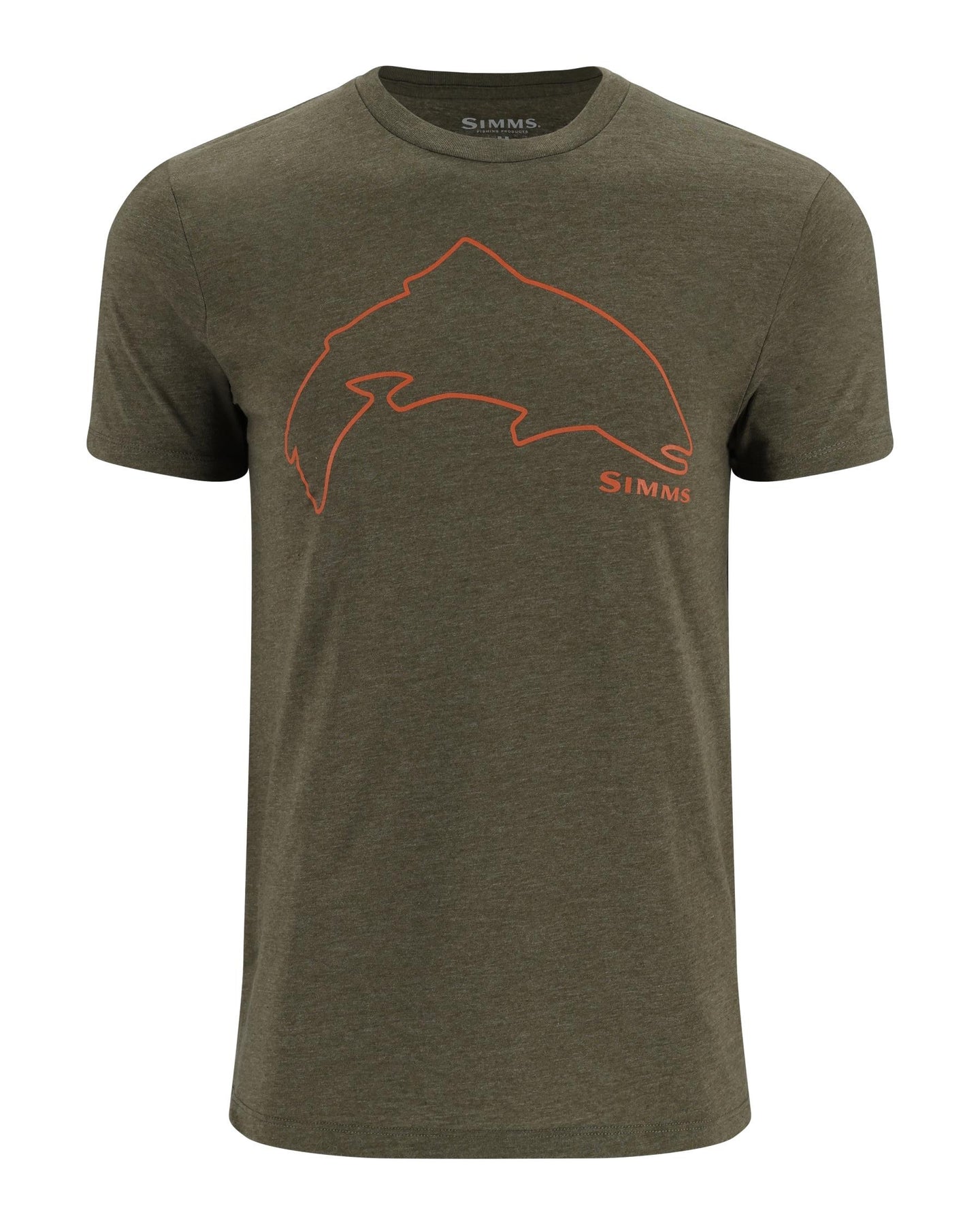 Simms - Men's Trout Outline T-Shirt – BigBearGearNJ