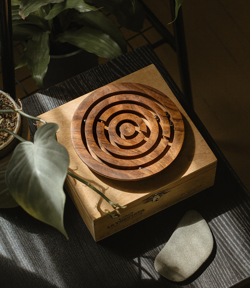 Matr Boomie - Handmade Wooden Classic Labyrinth Game