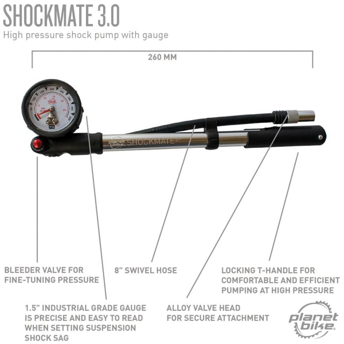 Planet Bike - Shockmate 3.0 Suspension Pump