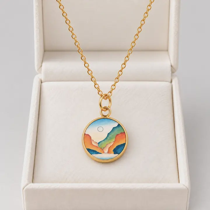 Vintage Adventures - Southwest Wood Charm Necklace