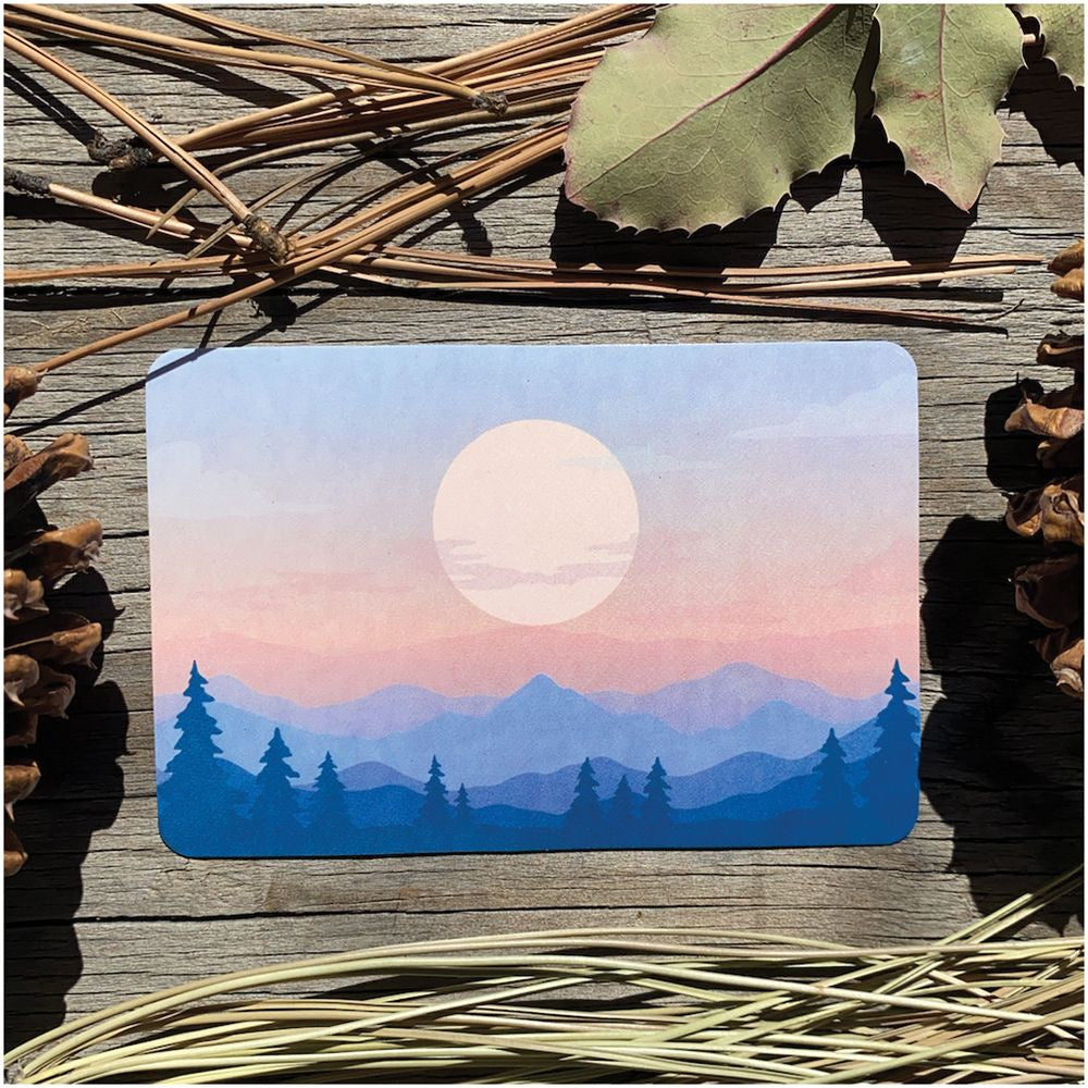 Sticker Art - Sunset Mountain