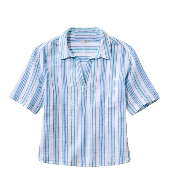 L.L. Bean - Women's Cloud Gauze Polo Shirt