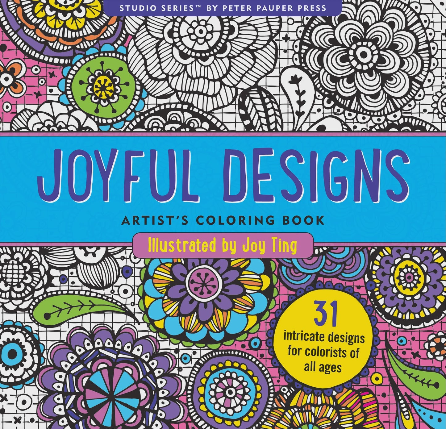 Peter Pauper Press - Joyful Designs Artist's Coloring Book