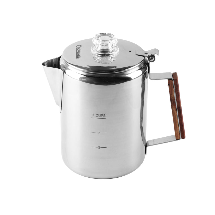 Coghlans - Coffee Pot, Stainless, 9 Cups