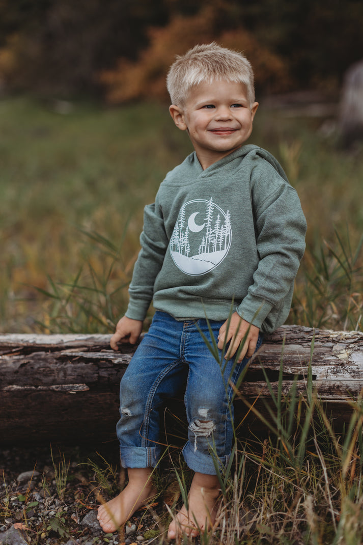Made of Mountains - Kids' Crescent Moon Hoodie