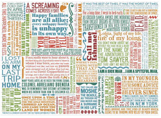 First Lines of Literature Puzzle