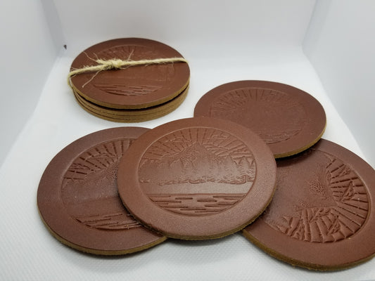 Lifetime Leather - Leather Coaster Set