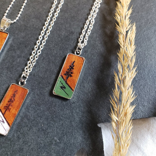 Uniquely Yours Montana - Pines Leather Necklace