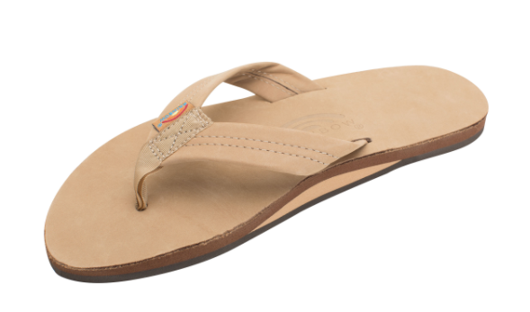 Rainbow - Men's Premium Single Layer Leather with Arch Support