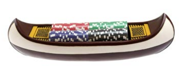 Wilcor - Canoe Poker Chip Holder w/Chips