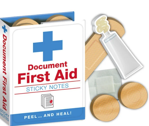 First Aid Sticky Notes