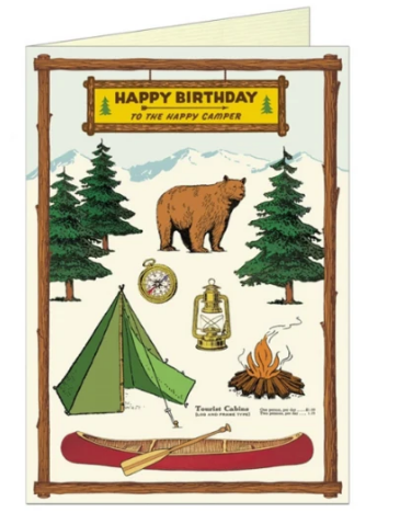 camper geburtstag Happy Birthday Camping Greeting Card