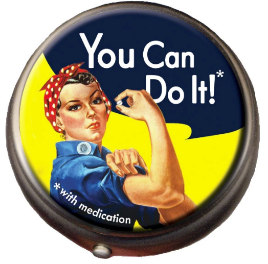 Unemployed Philosophers Guild - Rosie the Riveter Pillbox