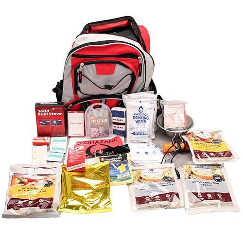 Emergency survival outlet backpack kit