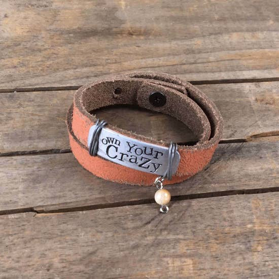 Own Your Crazy Bracelet by Honey & Me Inc.