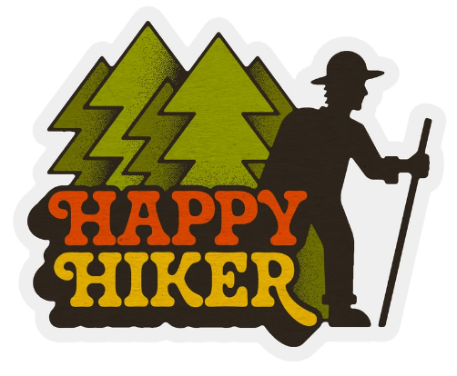 Sticker Art - Happy Hiker