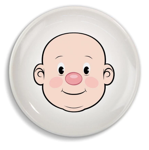 Fred - Food Face Ceramic Activity Plate