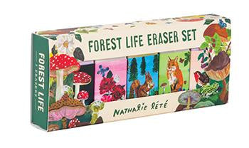 Forest Life Eraser Set