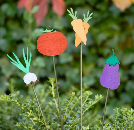 Whimsies - Gardening Stake Rustic Metal Signs