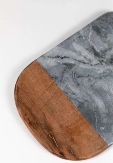 Ten Thousand Villages - Grey Stone Serving Board