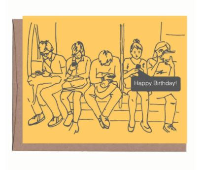 La Familia Green - Birthday Texts Card