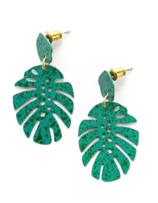 Fair Anita - Monstera Studs