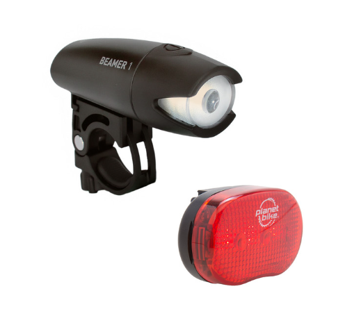 Planet Bike: Beamer 1 + Blinky 3 Bike Light Set