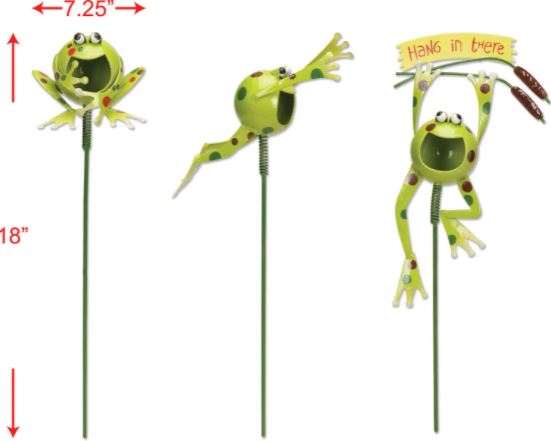 Sunset Vista Designs - Froggy Plant Stakes