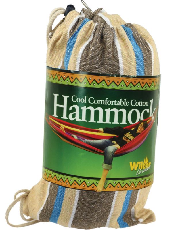Wilcor -Single Hammock, assorted colors