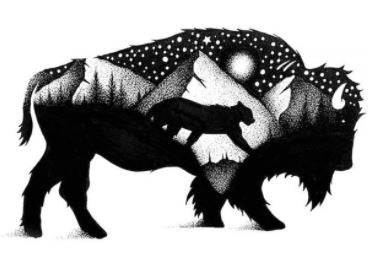 Sticker Art - The Bison Sticker