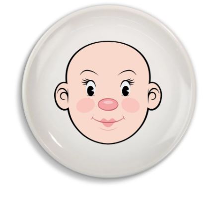Fred - Food Face Ceramic Activity Plate