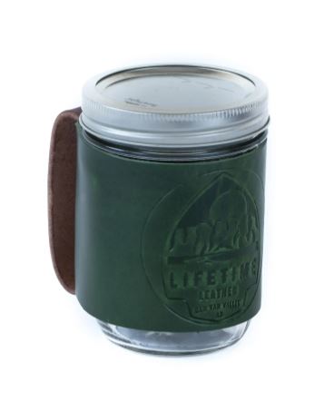 Lifetime Leather - Leather Mason Jar Coozie