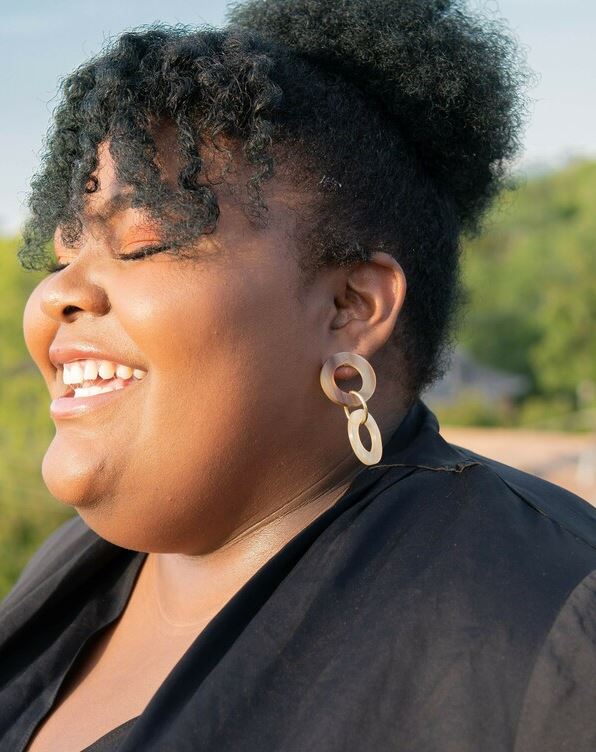 Fair Anita - Triple Loop Dangle Horn Earrings
