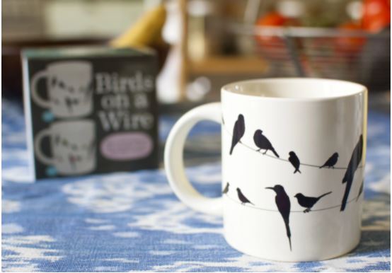 Unemployed Philosophers Guild - Birds on a Wire Mug