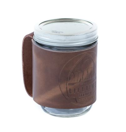 Lifetime Leather - Leather Mason Jar Coozie