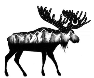 Sticker Art - The Moose Sticker