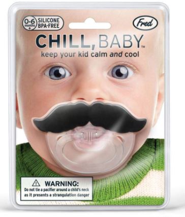 Fred - Chill, Baby Mustache Pacifier