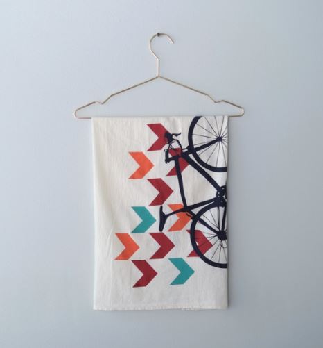 Vital Industries - Chevron Bicycle Tea Towel