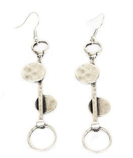 Silk wool and Bijoux - Circle Earrings