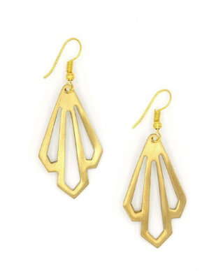 Fair Anita: Illuminate Earrings - Brass