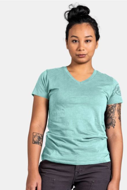 Dovetail - Woman's Solid V-Neck Tee