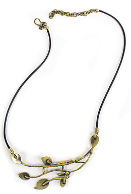 Silk Wool and Bijoux: Wandering Leaves Necklace
