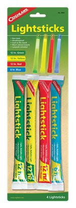 Coghlans: Lightsticks - Assorted 4 Pack