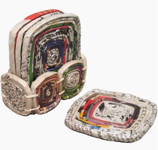 Ten Thousand Villages - Recycled Paper Coasters