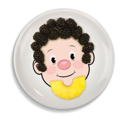 Fred - Food Face Ceramic Activity Plate
