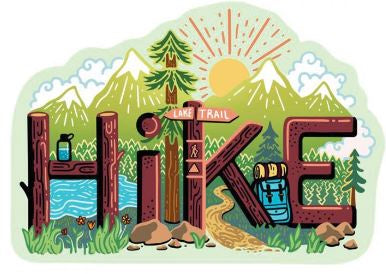 Sticker Art - Hike Sticker