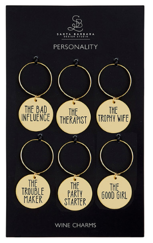 Santa Barbara Design Studio: Wine Charm Set