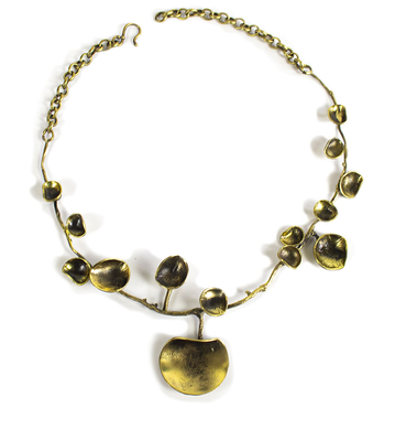 Silk Wool and Bijoux - Bronze Spring Rain Necklace