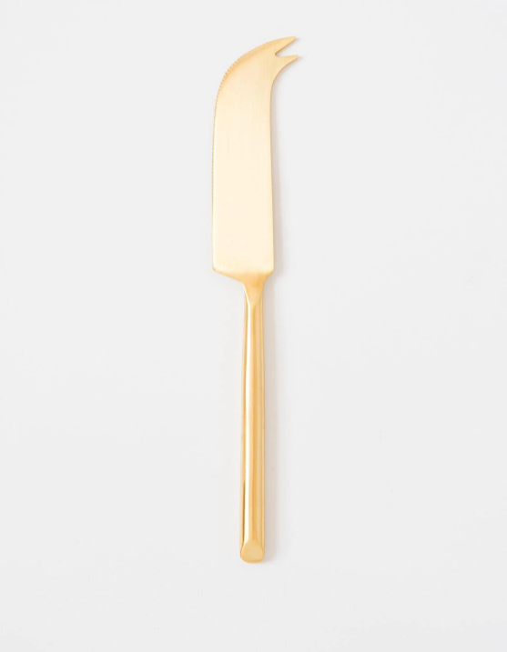 Matte Gold Cheese Knife