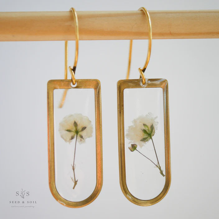 Seed & Soil Botanical Jewelry - Cathedral Earrings